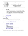 Legislative History:  An Act to Clarify the Board of Pesticides Control Authority Regarding Restricted Use Pesticides and Groundwater Contamination (HP690)(LD 941)