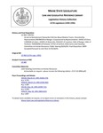Legislative History: An Act to Reimplement Statewide Child Sex Abuse Medical Teams (HP703)(LD 960) by Maine State Legislature (117th: 1994-1996)