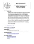 Legislative History: Resolve, to Require a Study of the Structure of the Electric Utility Industry by the Public Utilities Commission (SP386)(LD 1063) by Maine State Legislature (117th: 1994-1996)
