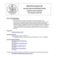 Legislative History: An Act to Eliminate the Sales Tax Exemption on Fuel and Electricity Used in Manufacturing (HP791)(LD 1108) by Maine State Legislature (117th: 1994-1996)
