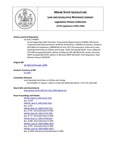 Legislative History: An Act Regarding Cable Television (HP831)(LD 1162) by Maine State Legislature (117th: 1994-1996)