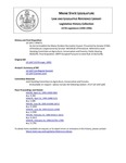 Legislative History:  An Act to Establish the Maine Outdoor Recreation Council (SP471)(LD 1267)