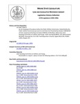 Legislative History: An Act Relating to Procedures before the Public Utilities Commission (SP472)(LD 1268) by Maine State Legislature (117th: 1994-1996)