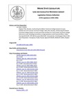 Legislative History: Resolve, Authorizing the Maine Technical College System to Lease Facilities for York County Technical College (HP951)(LD 1340) by Maine State Legislature (117th: 1994-1996)