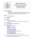 Legislative History: Resolve, Concerning the Workweek of Department of Corrections Personnel (SP505)(LD 1364) by Maine State Legislature (117th: 1994-1996)
