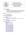 Legislative History: An Act to Establish Safety Standards for All Utility Facilities (HP997)(LD 1407) by Maine State Legislature (117th: 1994-1996)