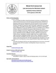 Legislative History:  An Act to Establish the Maine Judicial Compensation Commission (SP536)(LD 1474)