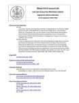 Legislative History: An Act to Implement the Productivity Plan of the Department of Agriculture, Food and Rural Resources Relating to the Animal Welfare Board, the Maine Dairy Promotion Board and the Maine Dairy and Nutrition Council (HP1159)(LD 1593) by Maine State Legislature (117th: 1994-1996)