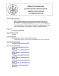 Legislative History:  Resolve, Regarding Legislative Computer Information Systems (HP1226)(LD 1679)