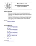Legislative History: An Act Regarding the Maine Potato Board (HP1380)(LD 1888) by Maine State Legislature (117th: 1994-1996)