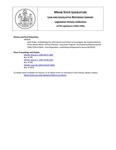 Legislative History:  Joint Order, Establishing the Joint Select Committee to Investigate the Implementation of the Maine Motor Vehicle Emission Inspection Program (HP526)