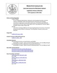 Legislative History: Joint Order, Recalling LD 986 from the Engrossing Department to the House (HP1134) by Maine State Legislature (117th: 1994-1996)