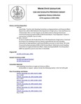 Legislative History: Joint Order, That the Joint Standing Committee on Appropriations and Financial Affairs Report Out a Bill or Bills Related to the Department of Agriculture, Food and Resources "Productivity" Plan as It Has Impacts on the Maine Harness Racing Commission (HP1154) by Maine State Legislature (117th: 1994-1996)