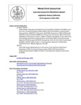 Legislative History: Joint Order Propounding Questions to the Justices of the Supreme Judicial Court, Regarding LD 1003 (HP1270) by Maine State Legislature (117th: 1994-1996)