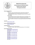 Legislative History: Joint Order, That the Joint Standing Committee on Marine Resources Report Out Legislation Regarding the Assets of the Maine Sardine Council (HP1300) by Maine State Legislature (117th: 1994-1996)