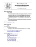 Legislative History: Communication from the Governor: Vetoing LD 599 (SP596) by Maine State Legislature (117th: 1994-1996)