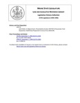 Legislative History: Joint Order on Adjournment (SP779) by Maine State Legislature (117th: 1994-1996)