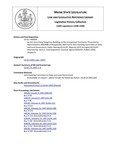 Legislative History: An Act Concerning Dangerous Buildings in the Unorganized Territories (HP38)(LD 63) by Maine State Legislature (118th: 1996-1998)