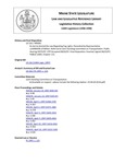 Legislative History: An Act to Amend the Law Regarding Fog Lights (HP92)(LD 116) by Maine State Legislature (118th: 1996-1998)
