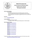 Legislative History: An Act to Encourage the Development of the Software Industry (HP110)(LD 134) by Maine State Legislature (118th: 1996-1998)