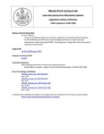 Legislative History: An Act to Prohibit Omnibus Fish and Game Legislation (HP113)(LD 137) by Maine State Legislature (118th: 1996-1998)