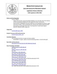 Legislative History:  Resolve, Authorizing Robert O'Malley to Sue the State (HP201)(LD 254)