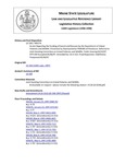 Legislative History:  An Act Regarding the Funding of Search and Rescues by the Department of Inland Fisheries and Wildlife (HP274)(LD 338)