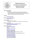 Legislative History: An Act to Decrease Infectious Disease Transmission (HP287)(LD 351) by Maine State Legislature (118th: 1996-1998)