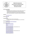 Legislative History: RESOLUTION, Proposing an Amendment to the Constitution of Maine to Provide for the Direct Popular Election of Constitutional Officers (HP290)(LD 354) by Maine State Legislature (118th: 1996-1998)