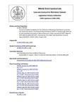 Legislative History:  An Act to Establish Guidelines for the Utilization of Municipal Solid Waste Incinerator Ash and Its Derivatives (HP344)(LD 466)