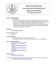 Legislative History:  Resolve, to Require a Plan for a Register of Nonlicensed Persons Who Provide Health Care Services (HP473)(LD 644)