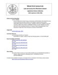Legislative History:  An Act to Reimburse Certain Towns in Connection with the Maine Tree Growth Tax Law (HP484)(LD 655)