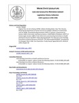 Legislative History:  An Act to Reduce MTBE in Maine Drinking Water (HP487)(LD 658)