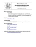 Legislative History:  An Act Relating to the Application of the Real Estate Transfer Tax to Mobile Home Transfers (HP579)(LD 770)