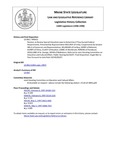 Legislative History:  Resolve, to Review Special Education Laws to Determine if They Exceed Federal Requirements (HP631)(LD 856)