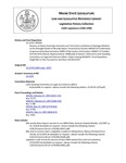 Legislative History:  Resolve, to Waive Sovereign Immunity and Tort Claims Limitation on Damages Relative to the Wrongful Death of Wrendy Hayne (SP385)(LD 1270)