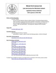 Legislative History:  An Act to Prevent Substance Abuse by Maine Children (HP976)(LD 1356)