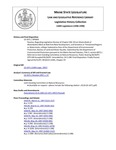 Legislative History:  Resolve, Regarding Legislative Review of Chapter 502: Direct Watersheds of Waterbodies Most at Risk from New Development, and Sensitive or Threatened Regions or Watersheds, a Major Substantive Rule of the Department of Environmental Protection, Bureau of Land and Water Quality (SP469)(LD 1471)