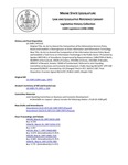 Legislative History:  An Act to Amend the Composition of the Information Services Policy Board and Establish a Clearinghouse on State Information and Information Technology (HP1133)(LD 1589)