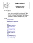 Legislative History:  An Act to Assist the Maine Potato Industry (SP516)(LD 1600)