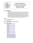 Legislative History:  An Act to Provide Funding for Mental Retardation Day Services for Nonclass Members (HP1285)(LD 1830)