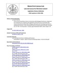 Legislative History:  An Act Concerning Notices Given in Connection with Mortgage Foreclosures (HP1376)(LD 1929)