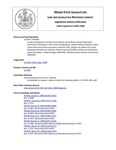 Legislative History:  An Act to Implement the Recommendations of the Maine Indian Tribal-State Commission Relating to Tribal Land Use Regulation (HP1403)(LD 1961)