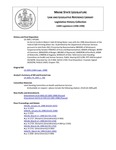 Legislative History:  An Act to Conform Maine's Safe Drinking Water Laws with the 1996 Amendments of the Federal Safe Drinking Water Act (HP1441)(LD 2005)