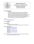 Legislative History:  Resolve, Concerning Highway Construction in Aroostook County (SP759)(LD 2066)