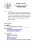 Legislative History:  An Act to Have a Referendum on Whether or Not an Independent Public Commission Should be Established to Set Legislative Pay (SP781)(LD 2108)