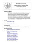 Legislative History:  An Act to Make a Nonresident Municipal Shellfish License Fee No More than 1 1/2 Times the Resident Fee (HP1505)(LD 2127)