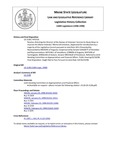 Legislative History:  Resolve, Directing the Director of the Bureau of Veterans' Services to Study Ways to Improve the Maine Veterans' Memorial Cemetery (HP1516)(LD 2138)