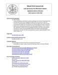 Legislative History:  An Act to Implement the Recommendations Relating to the Review of the Department of Professional and Financial Regulation's Office of the Commissioner, Office of Consumer Credit Regulation and Office of Licensing and Registration under the State Government Evaluation Act (HP1565)(LD 2198)