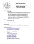 Legislative History: An Act to Amend the Authority of the Adjutant General to Sell Armories, to Increase the Authorized Size of the Veterans' Memorial Cemetery and to Authorize the Department of Administrative and Financial Services to Purchase Land in Houlton for a New Public Safety Facility (SP823)(LD 2212) by Maine State Legislature (118th: 1996-1998)